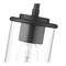 Z-Lite Thayer Pendant, 1-Light, 4.75 In.W x 7.5 In.H, Matte Black/Clear 742MP-MB - alternate 7